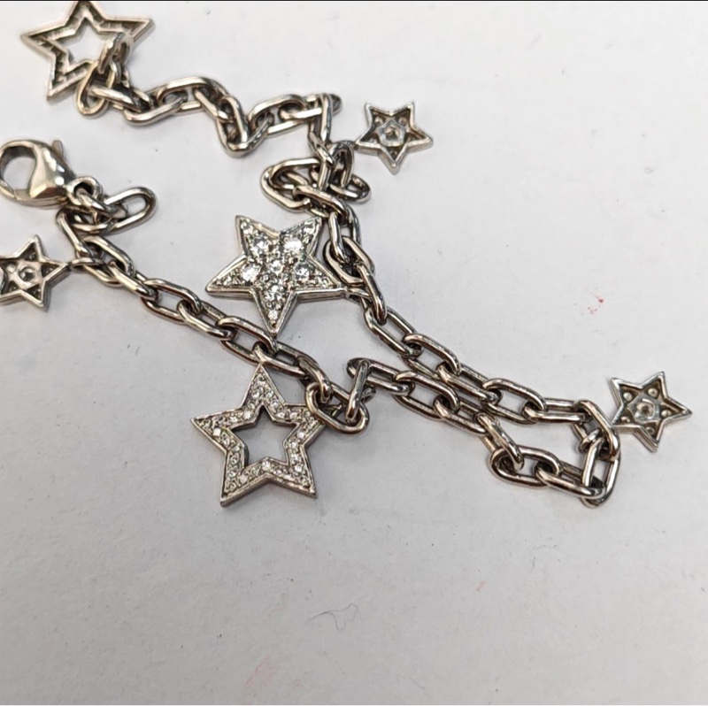 Tiffany 铂金镶钻手链-4