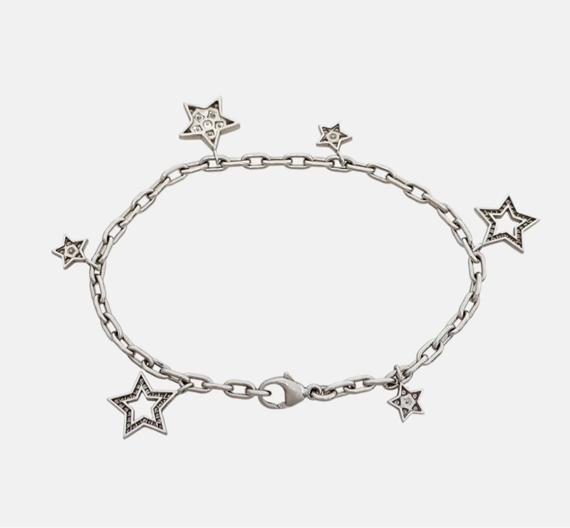 Tiffany 铂金镶钻手链-12