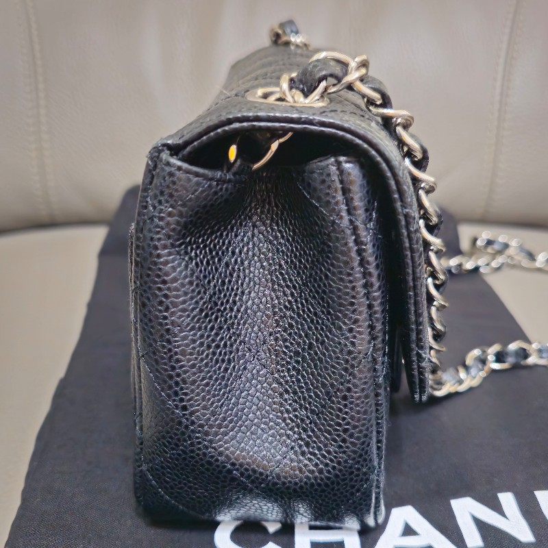 CHANEL 稀有荔枝方胖 17 (耐用荔枝黑銀)-11
