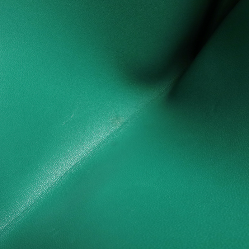 HERMES Swift皮革Jige Duo手拿包Z6 Malachite-13