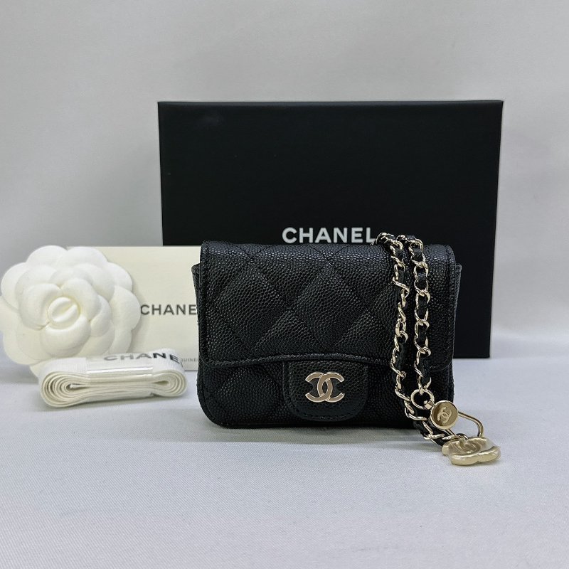 CHANEL 全新菱格迷你鏈條包-0