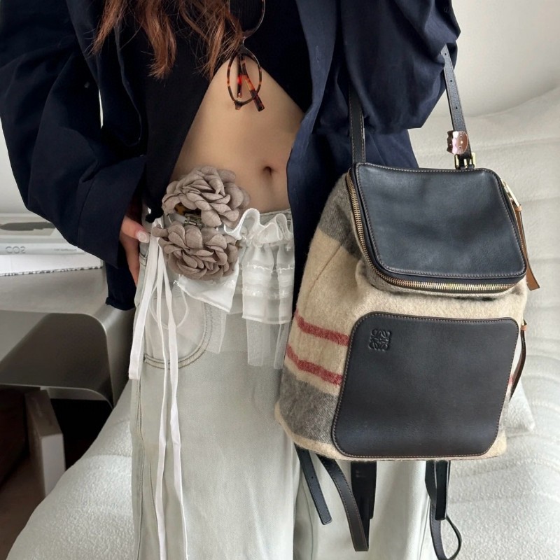 Loewe羅意威 Goya Small Backpack 小號 後背包 24*28*12cm-0