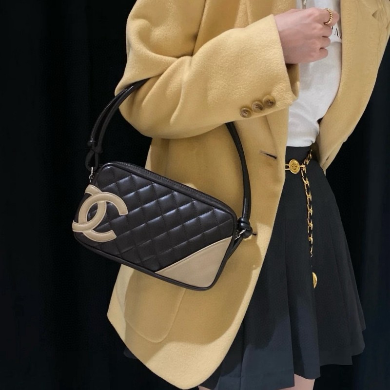 Chanel香奈兒 cambon康鵬 肩背包-0