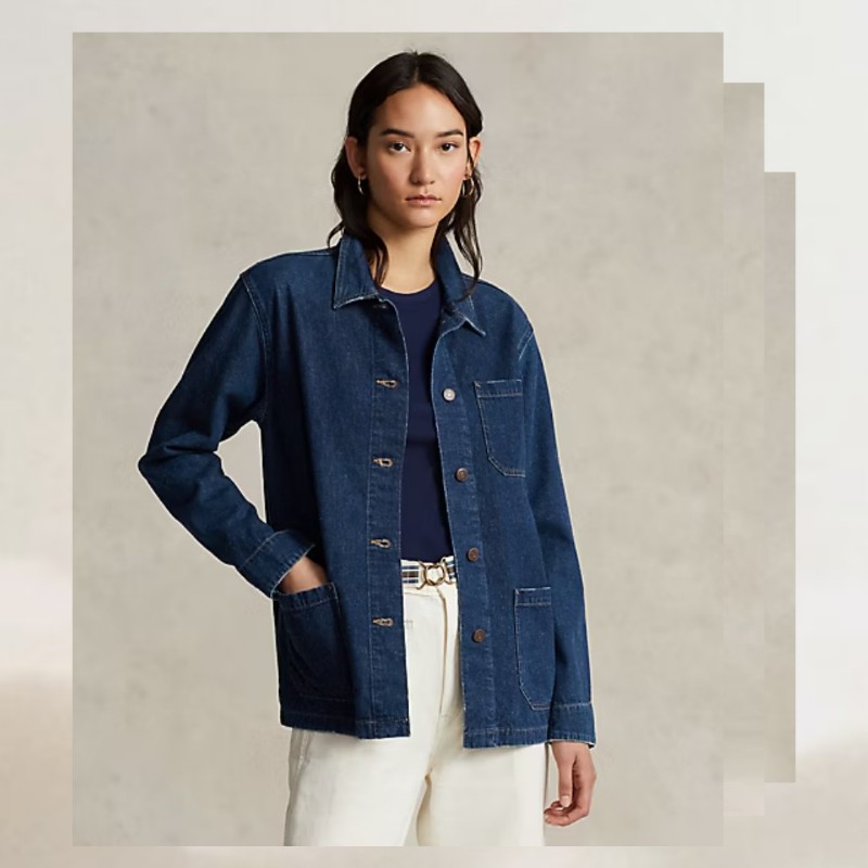 Polo Ralph Lauren Denim & Supply 牛仔布 工裝夾克 女xs-2