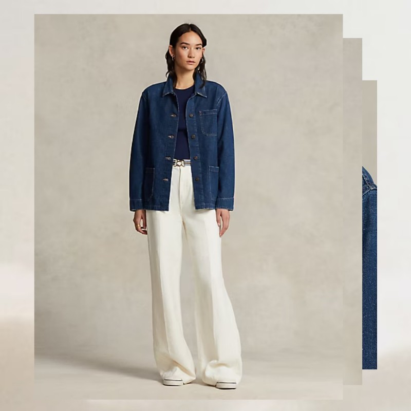 Polo Ralph Lauren Denim & Supply 牛仔布 工裝夾克 女xs-3