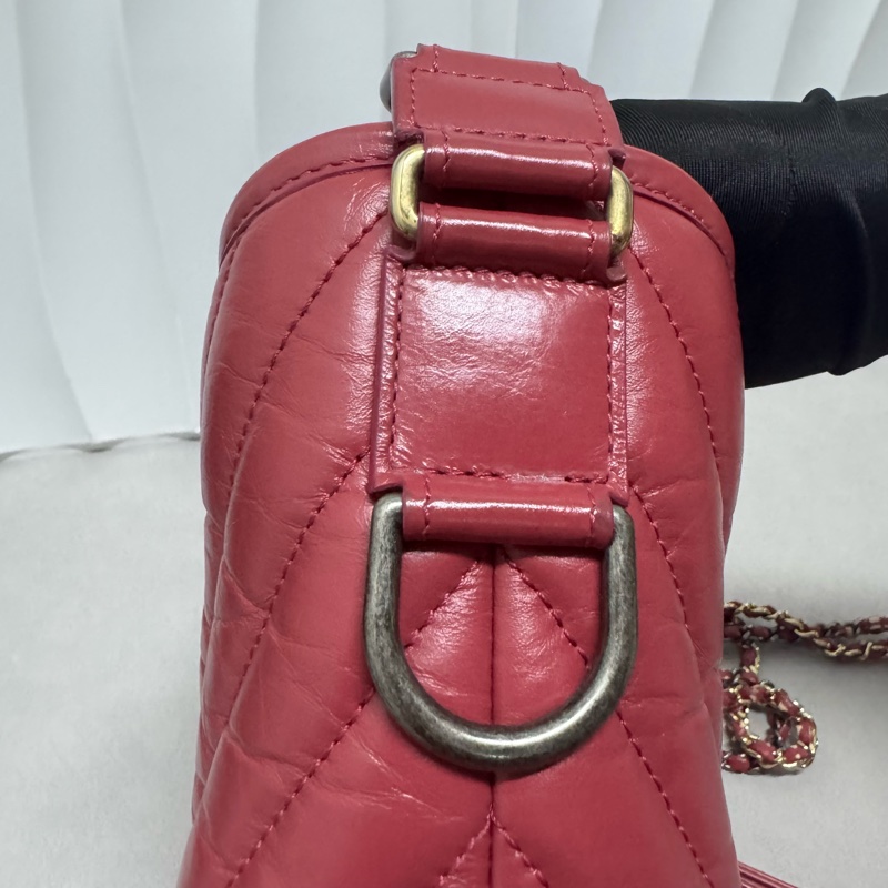 Chanel / 香奈兒 玫紅色小號 流浪包-20