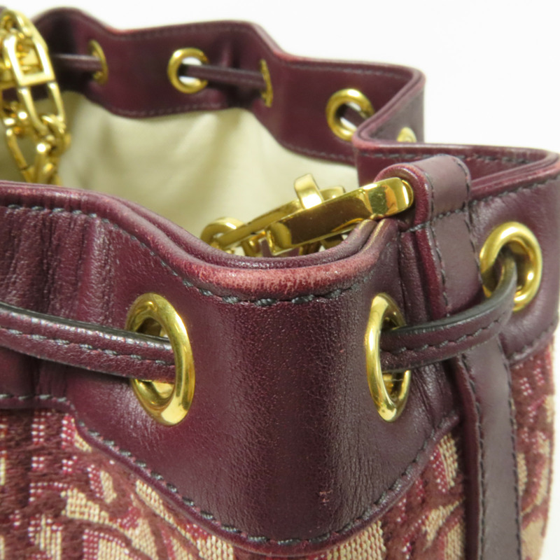 Dior 帆布Oblique Bucket金扣肩背袋-13