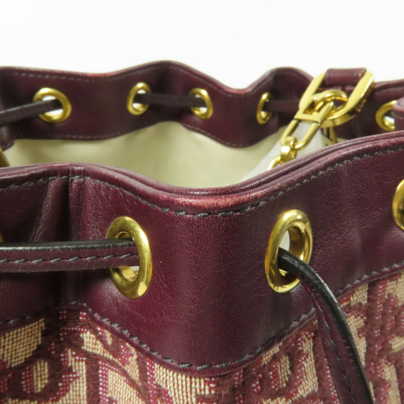 Dior 帆布Oblique Bucket金扣肩背袋-14