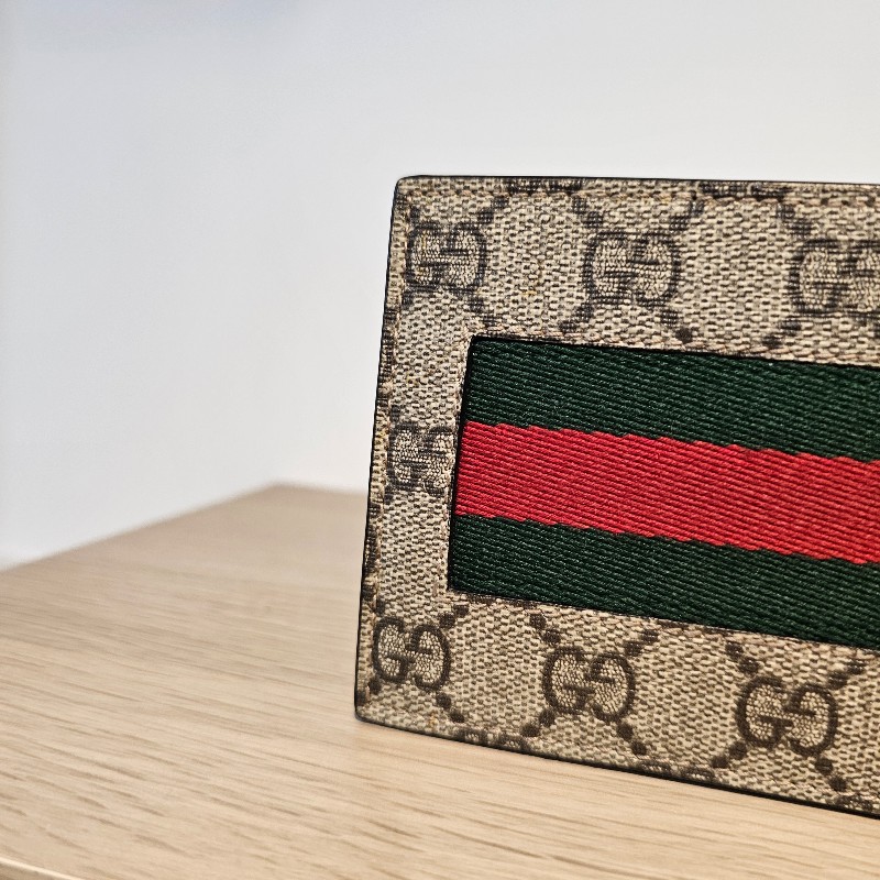 Gucci 綠紅綠Ophidia對開短夾-11
