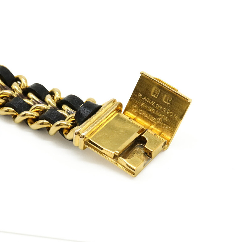 CHANEL Premiere S 尺寸 GP 皮革女士手錶,金色,H0001-9