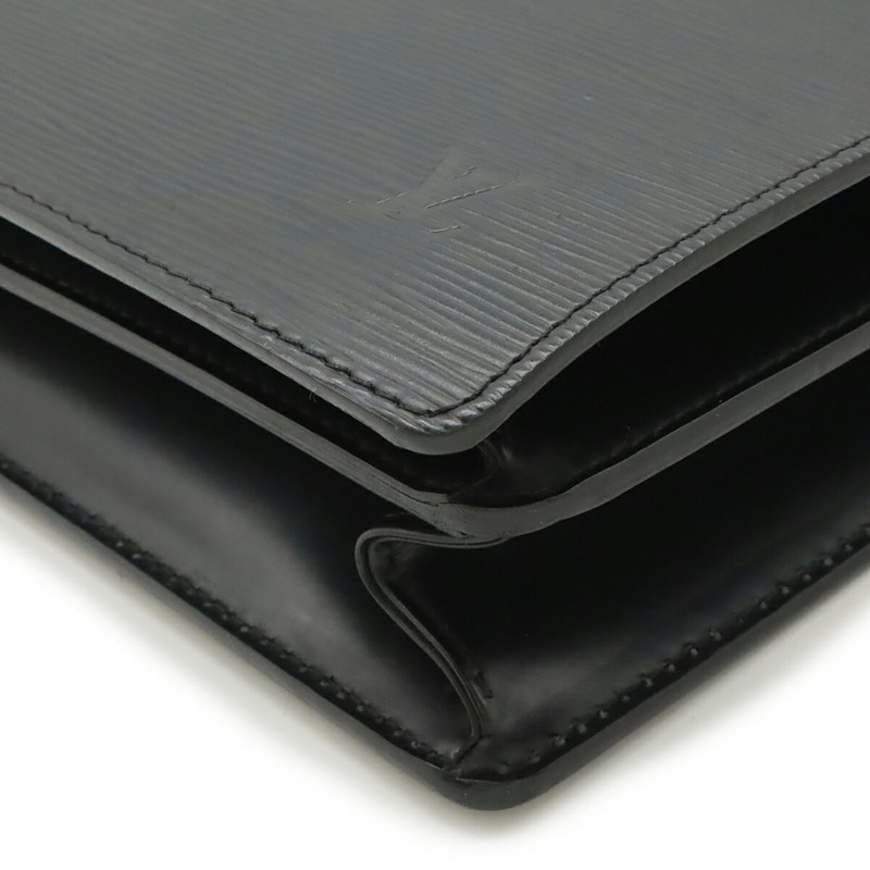 路易威登 Epi Serviette 大使包 皮革 Noir 黑色 M54412-3