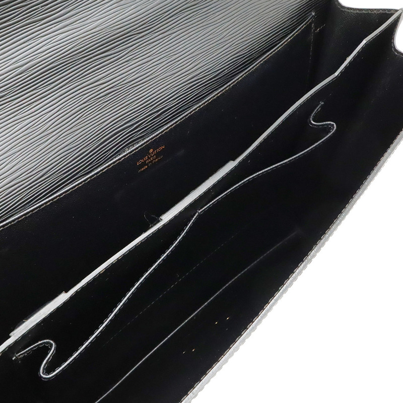 路易威登 Epi Serviette 大使包 皮革 Noir 黑色 M54412-6