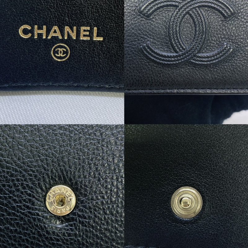 CHANEL 荔枝皮4孔鑰匙包-5