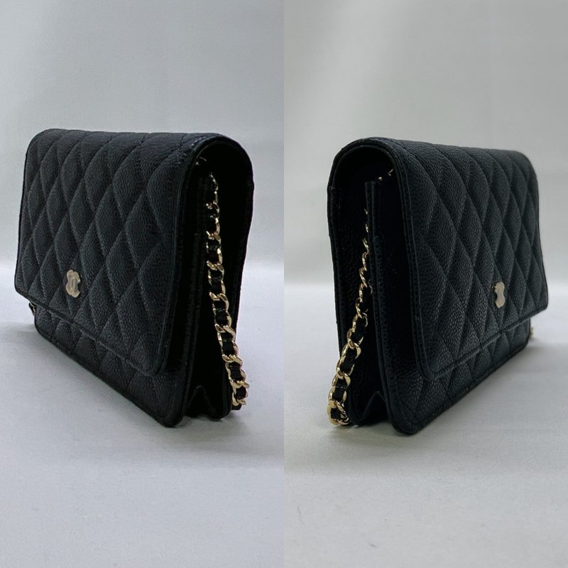 CHANEL WOC 黑金荔枝牛鏈帶包-2