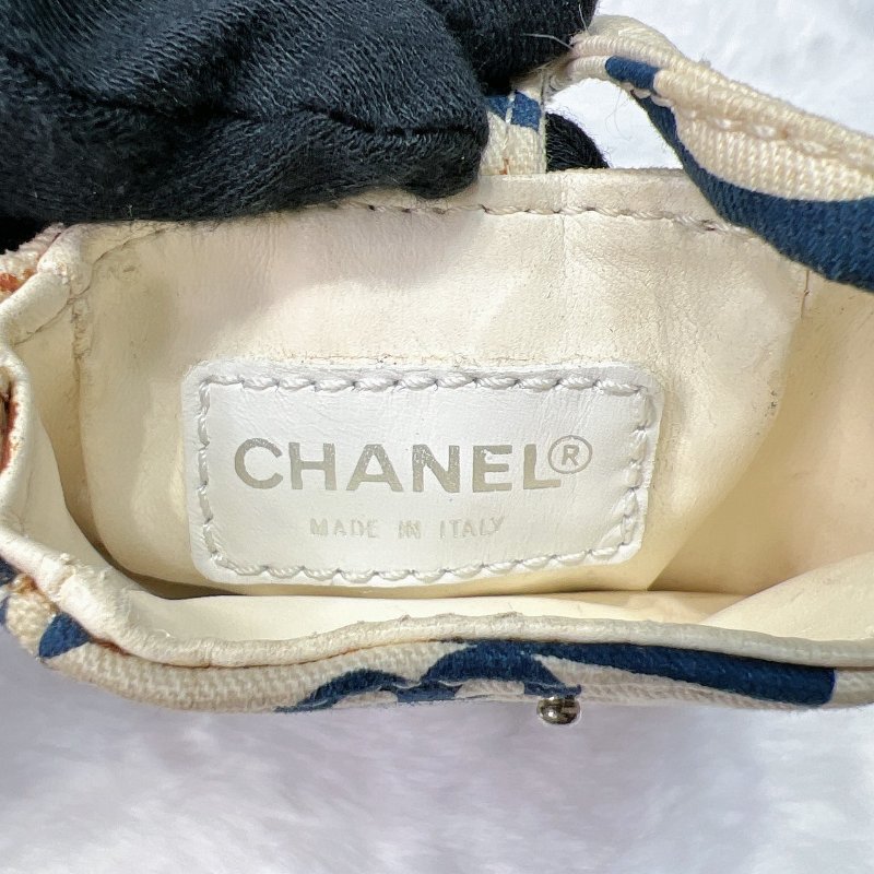 CHANEL 帆布Logo手機袋-5