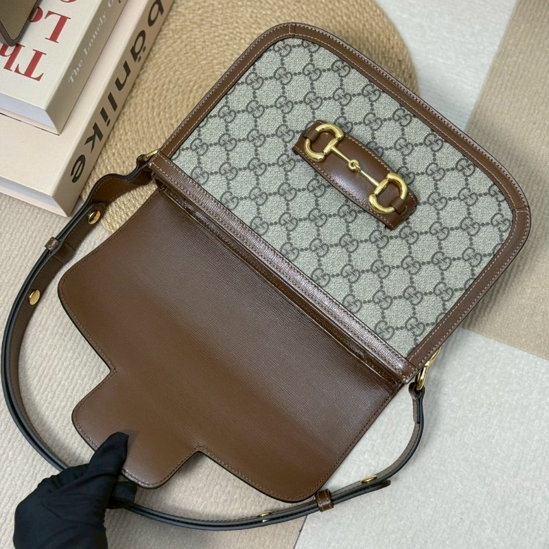 🏷️Gucci.Horsebit 1955 馬銜扣 馬鞍包 中號/客人寄賣-16