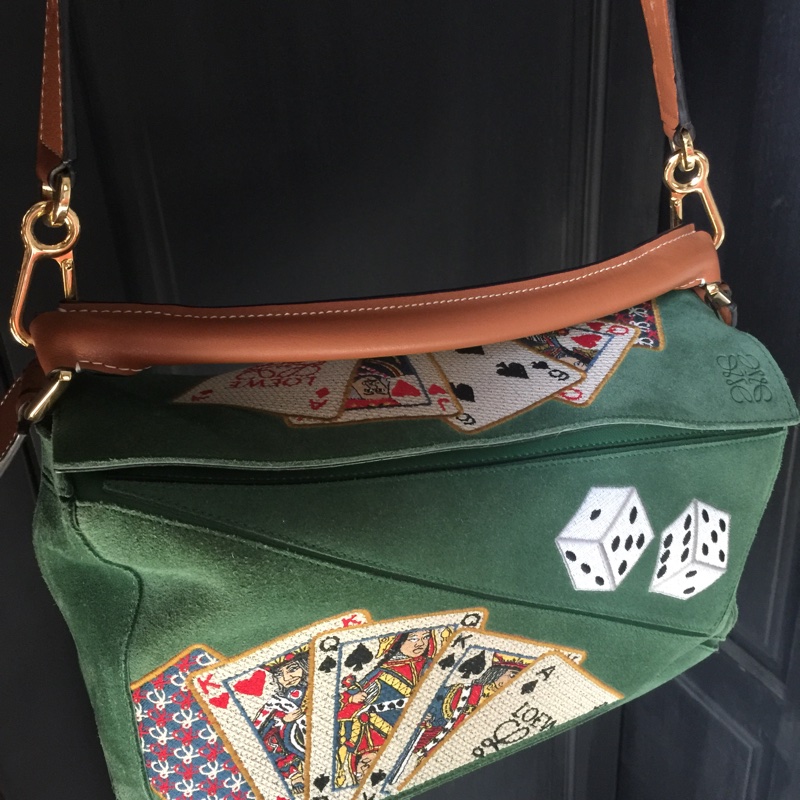 Loewe超級限量款撲克牌刺繡-0