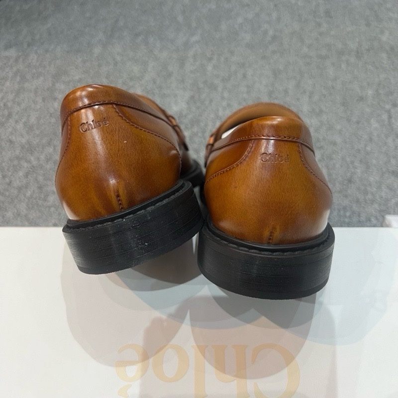 促銷品 Chloe 女款 棕色 Marcie 樂福鞋#36.5 37 37.5 碼-3