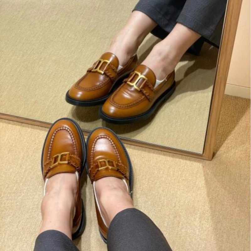 促銷品 Chloe 女款 棕色 Marcie 樂福鞋#36.5 37 37.5 碼-4