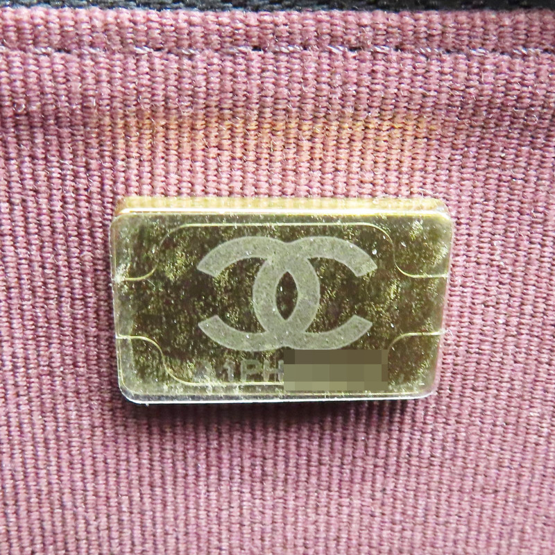 黑色 牛皮 菱格紋 荔枝紋 WOC 鍊帶 肩背包 金扣【CHANEL 香奈兒】 AP0250-7