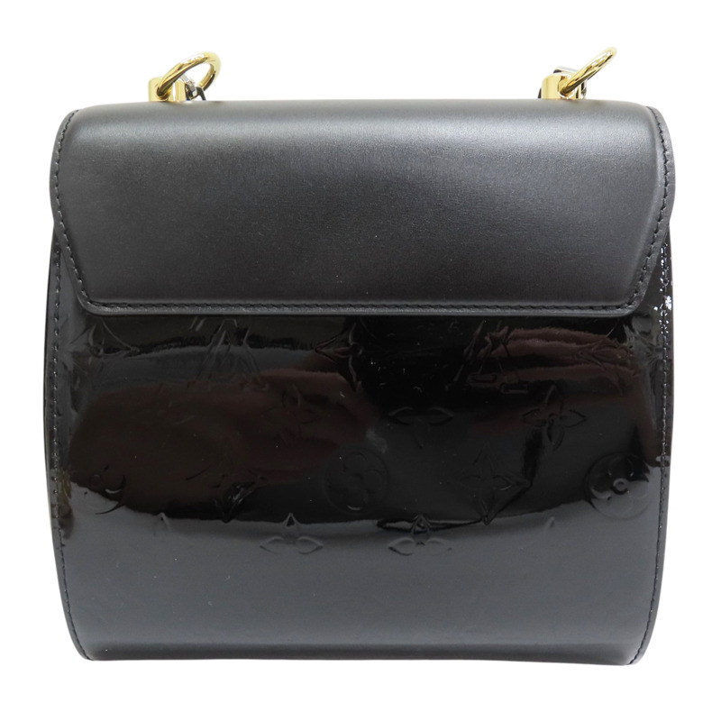 黑色 漆皮皮革 鍊帶 肩背包【LOUIS VUITTON LV 路易威登】 M90366-1