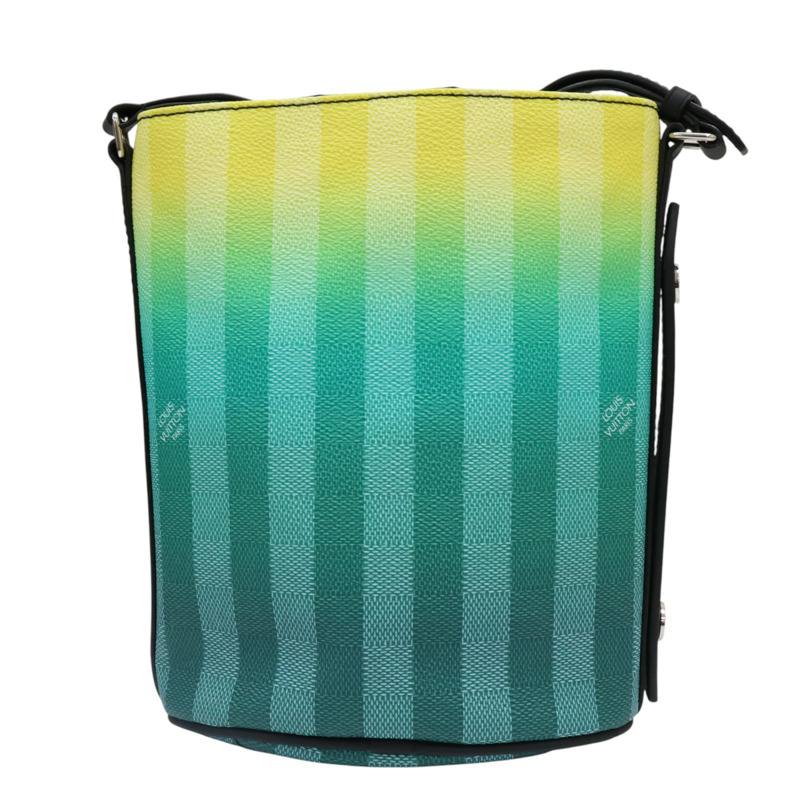 綠色 牛皮 Damier stripe 肩背包 【LOUIS VUITTON LV 路易威登】 M59920-1