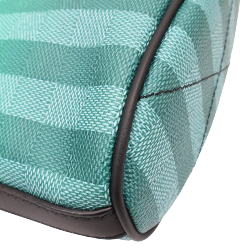 綠色 牛皮 Damier stripe 肩背包 【LOUIS VUITTON LV 路易威登】 M59920-10