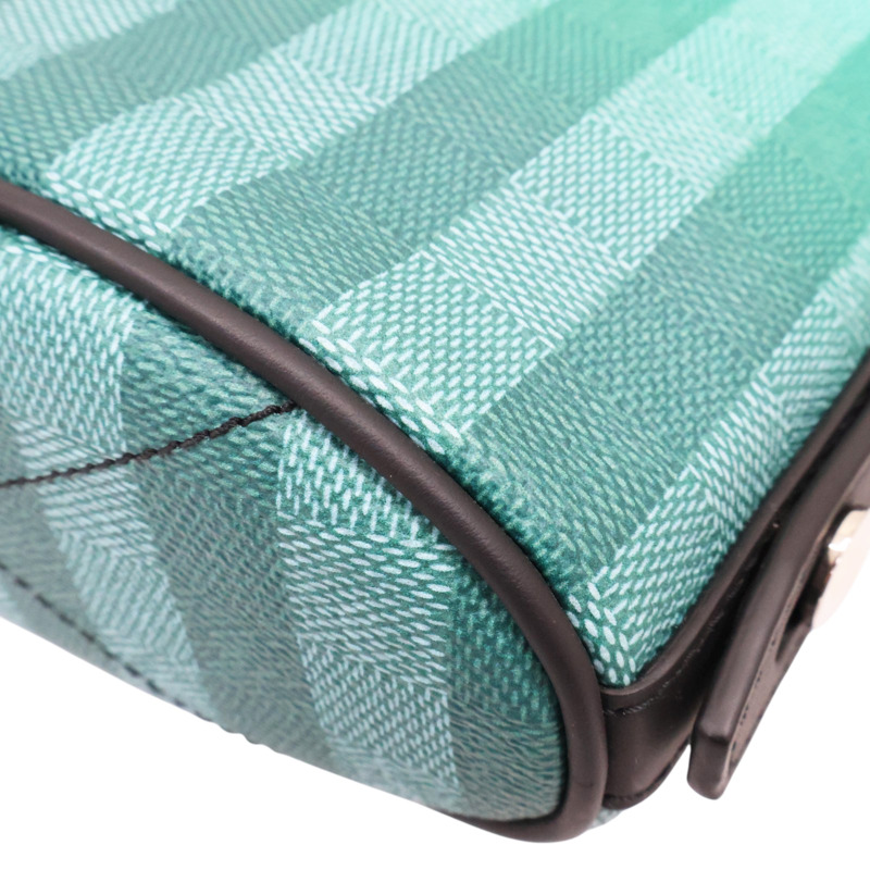 綠色 牛皮 Damier stripe 肩背包 【LOUIS VUITTON LV 路易威登】 M59920-11