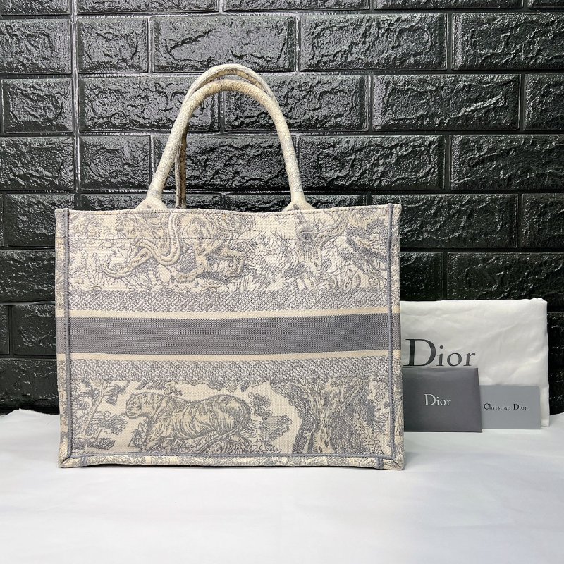 DIOR 小款灰色老虎托特包-1