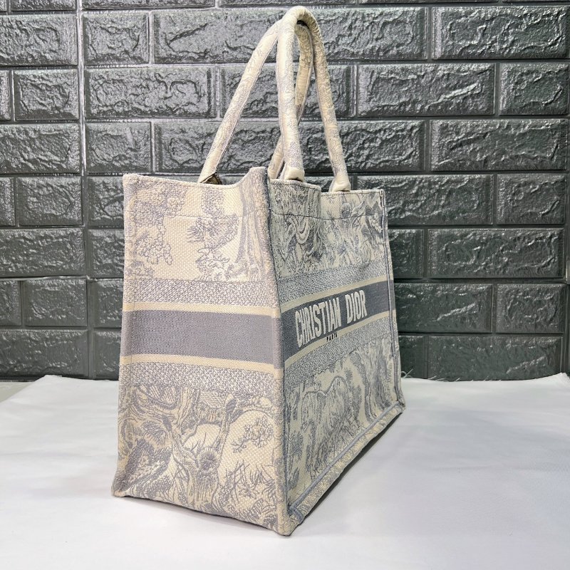 DIOR 小款灰色老虎托特包-3