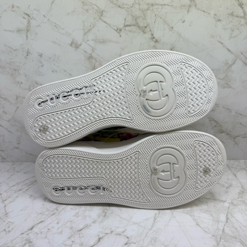 GUCCI 塗鴉印花厚底運動鞋-36.5-5