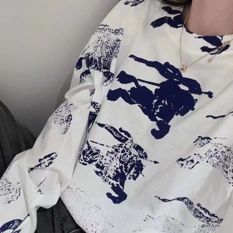 促銷品 Burberry 男款 戰馬 長袖 Tee #XL-3