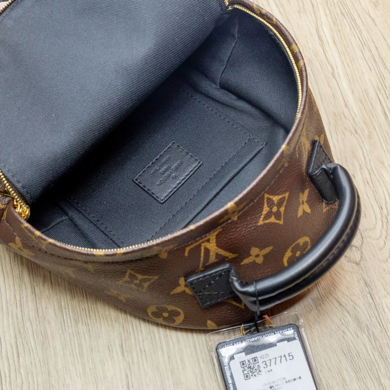 Palm Springs 小書包 Mini 17 新款拉鍊外露 老花 PVC-5