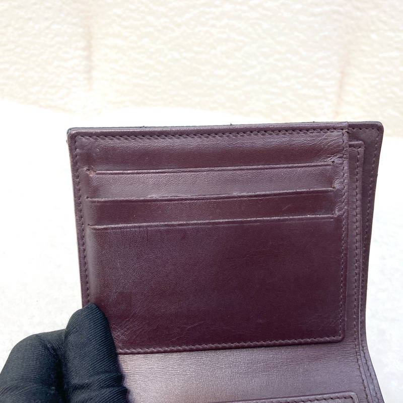 香奈兒經典coco短夾Chanel黑金荔枝牛皮三折短夾AP0231-7