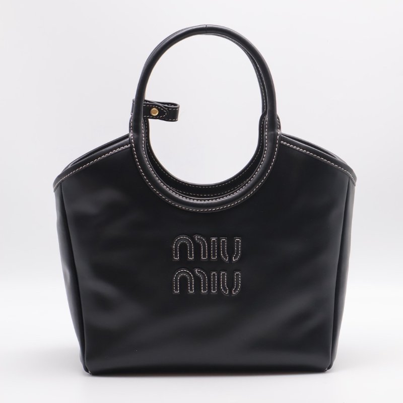 Miu Miu Ivy手提托特包 - 小號黑-0