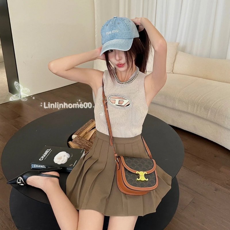(🤍已售出/可私訊預定)🏷Celine.Teen Besace 凱旋門馬鞍包/客人寄賣-26