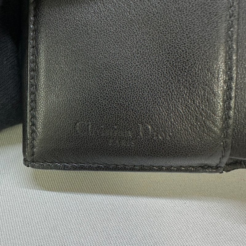 DIOR LADY DIOR小羊皮三折短夾-6