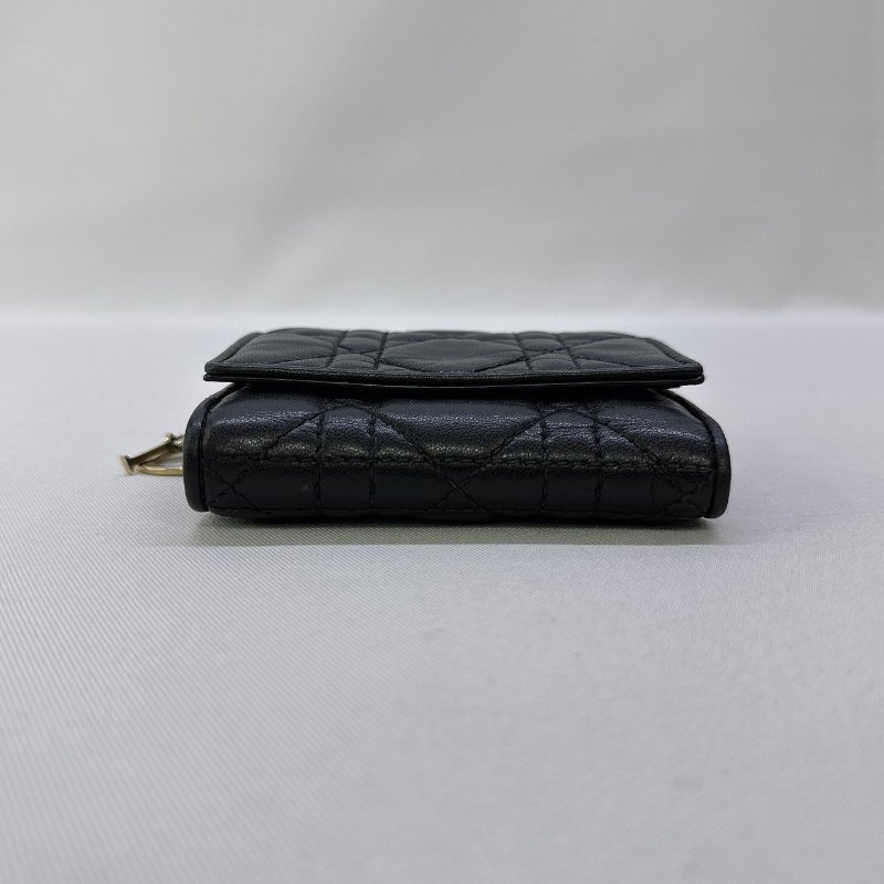 DIOR LADY DIOR小羊皮三折短夾-8