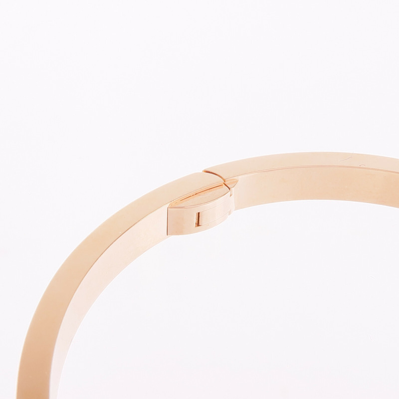 CARTIER 18K玫瑰金Love Bracelet Small Model Full Diamonds鑽石手鐲Cartier#16-6