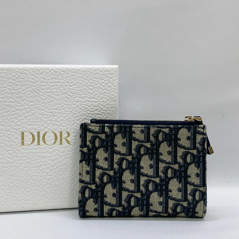 DIOR 蒙田老花短夾-1