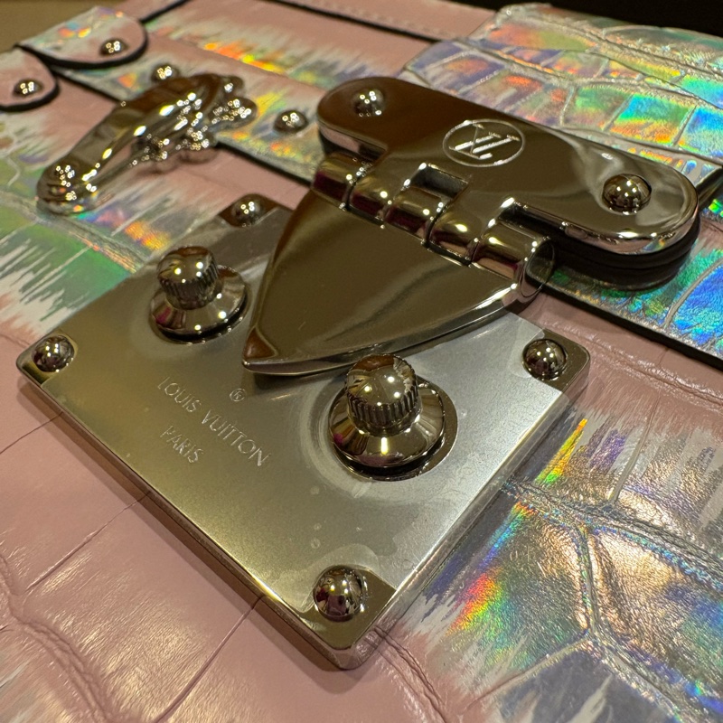 LV 鱷魚皮 PETITE MALLE 盒子包-3