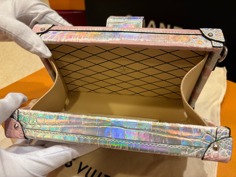 LV 鱷魚皮 PETITE MALLE 盒子包-4