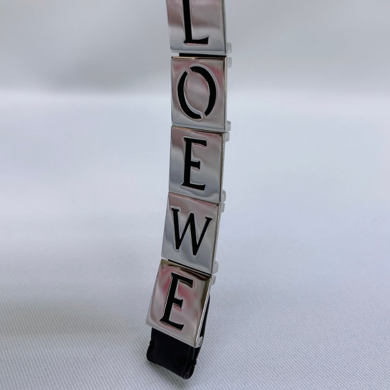 LOEWE 皮革金屬鑰匙圈-4