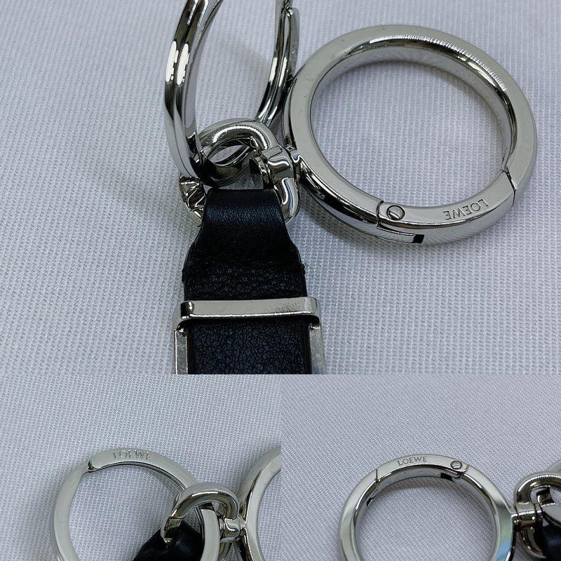 LOEWE 皮革金屬鑰匙圈-5