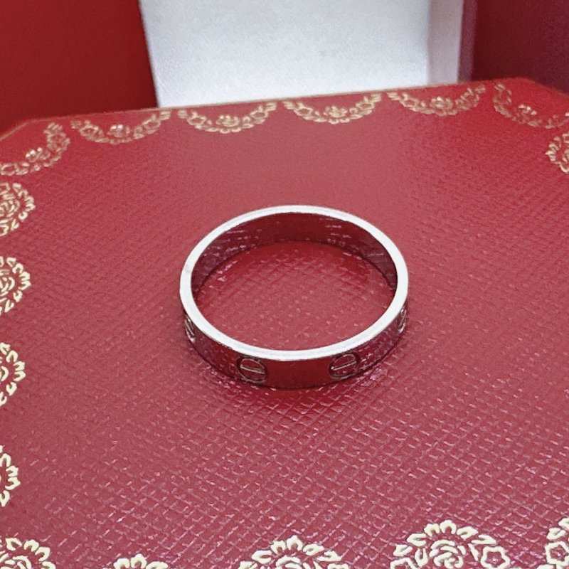 Cartier 經典LOVE白金戒指-8