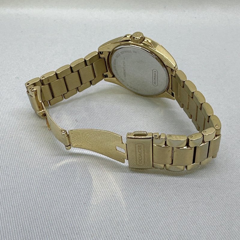 COACH 珍珠母貝水鑽女錶-4