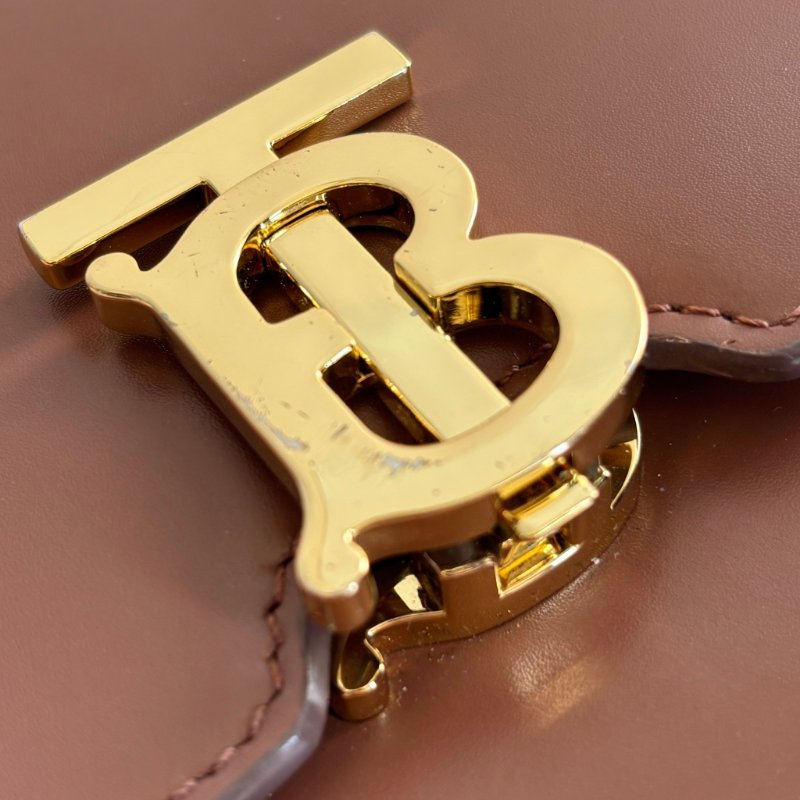 ::BURBERRY:: TB smooth leather belt bag 金色LOGO滑面皮革腰包 胸口包-26