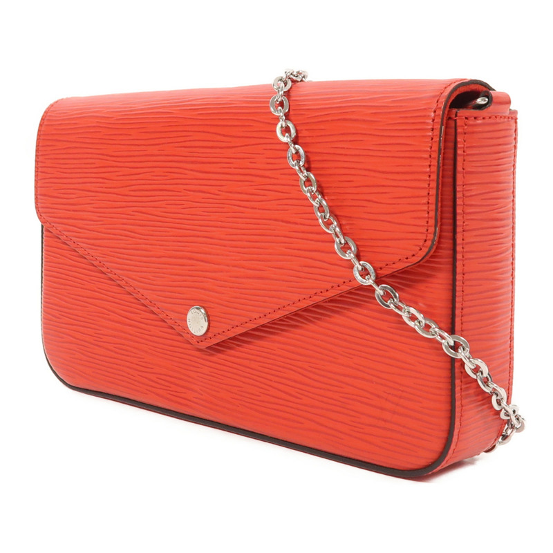 LOUIS VUITTON Epi Pochette Felice銀扣鏈帶肩背袋-2