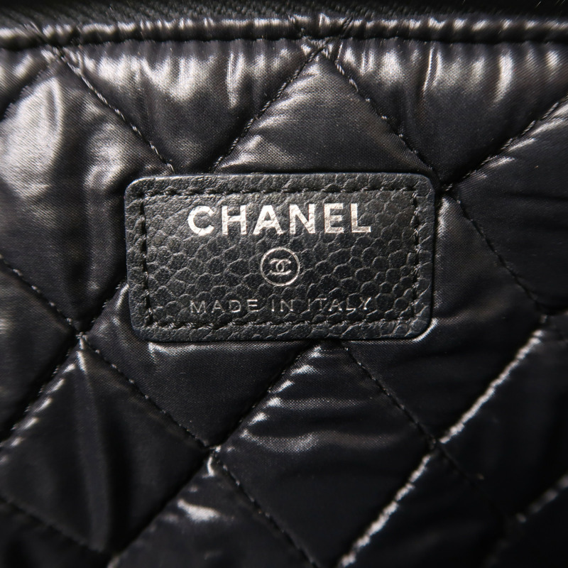 CHANEL 牛皮皮革Clutch Bag銀扣手拿包-5