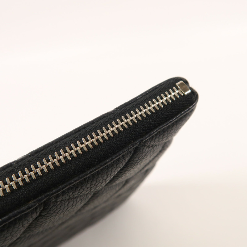 CHANEL 牛皮皮革Clutch Bag銀扣手拿包-14